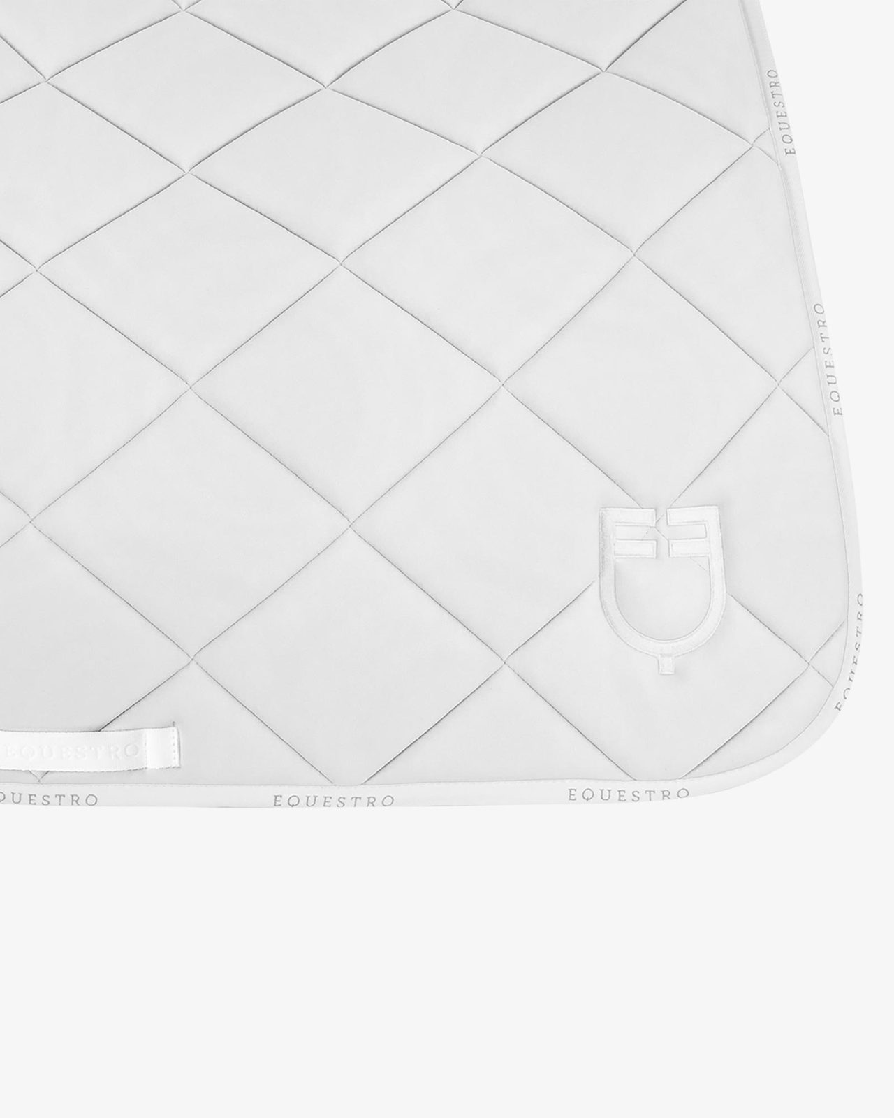 Dressage saddle pad technical fabric with logo