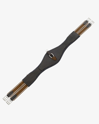 Jumping girth shaped leather