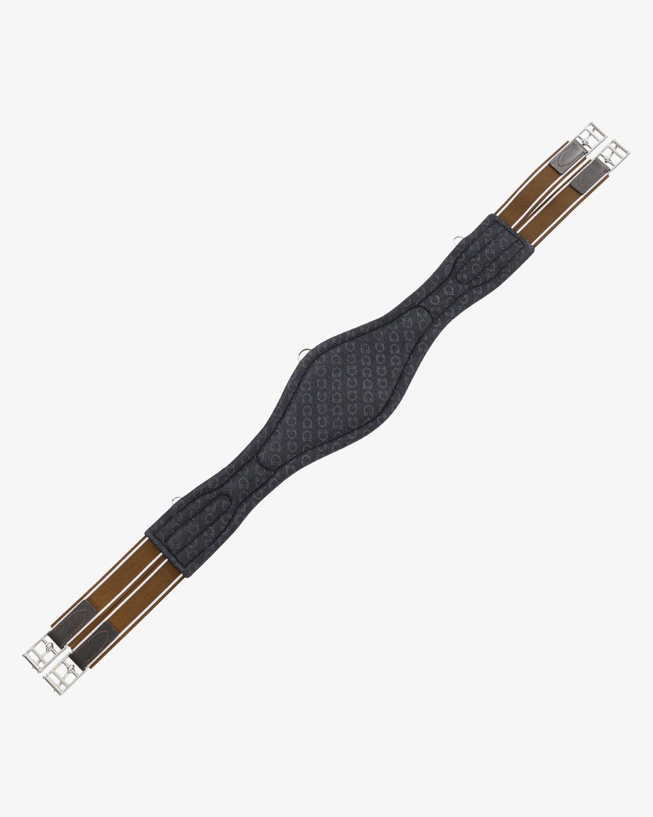 Jumping girth shaped leather