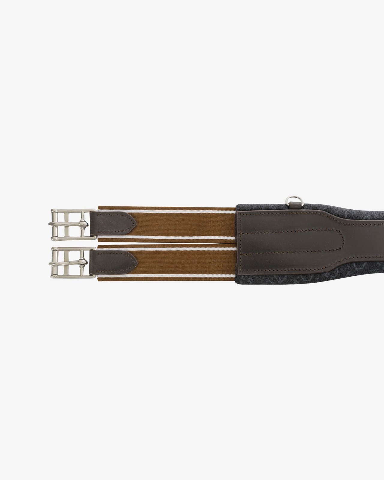 Jumping girth shaped leather