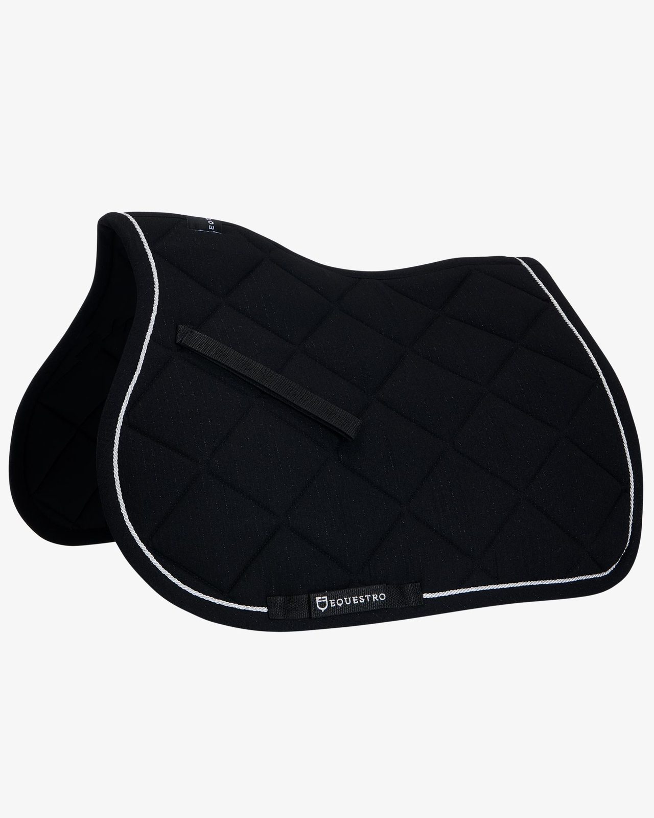 Jumping saddle pad in cotton with trimmings