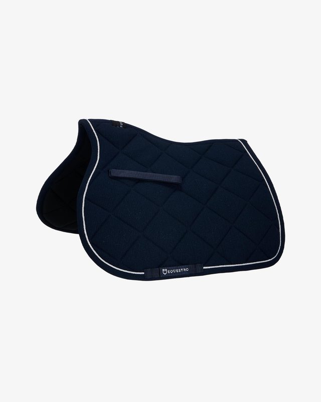 Pony jumping saddle pad in cotton with trimmings