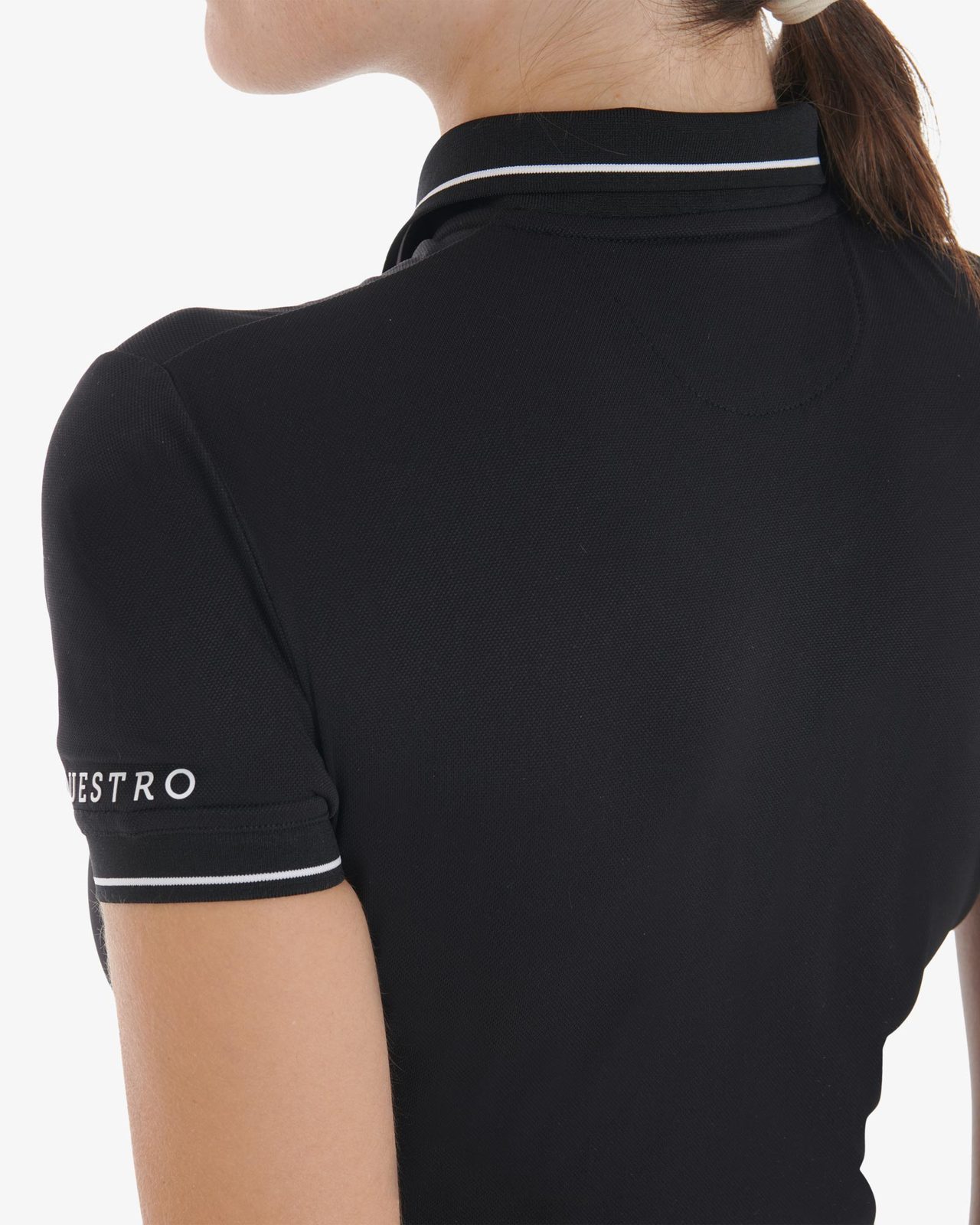 Polo donna slim fit in tessuto traspirante