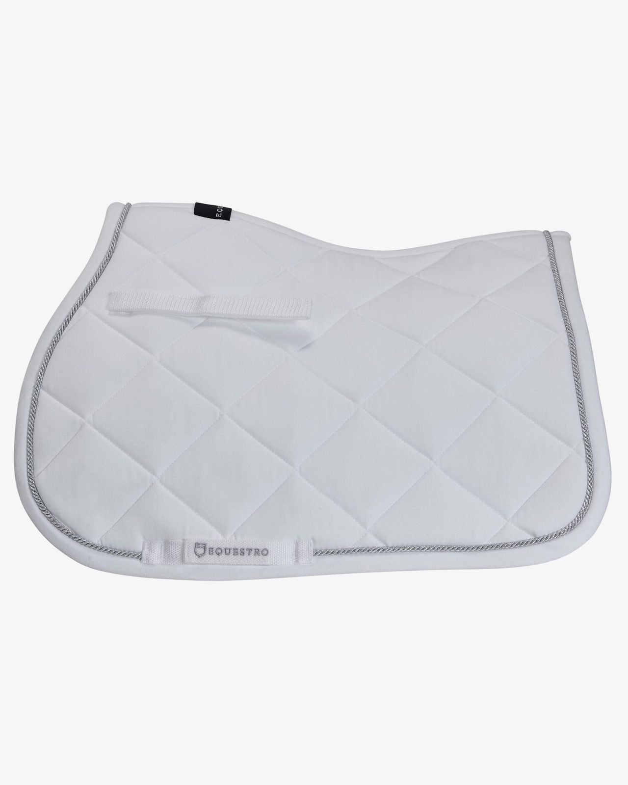 Jumping saddle pad in cotton with trimmings