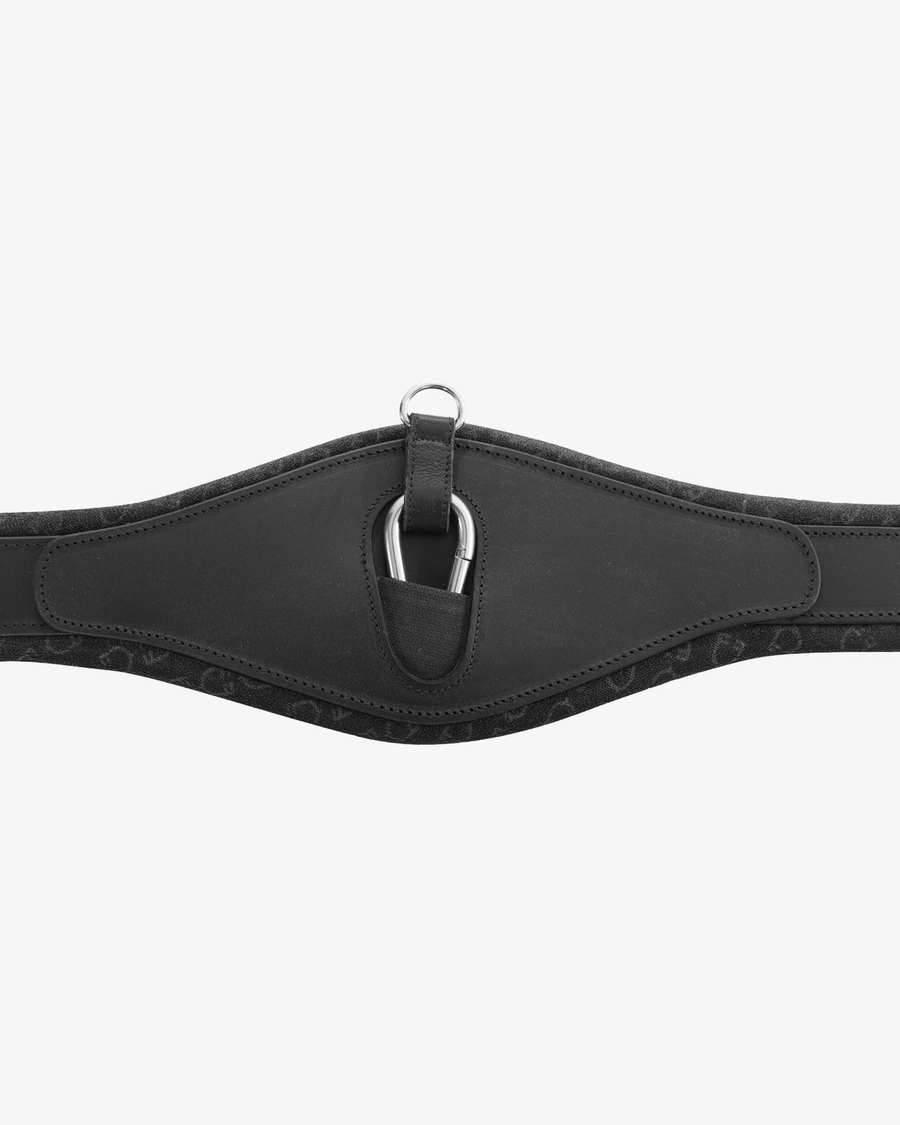 Jumping girth shaped leather