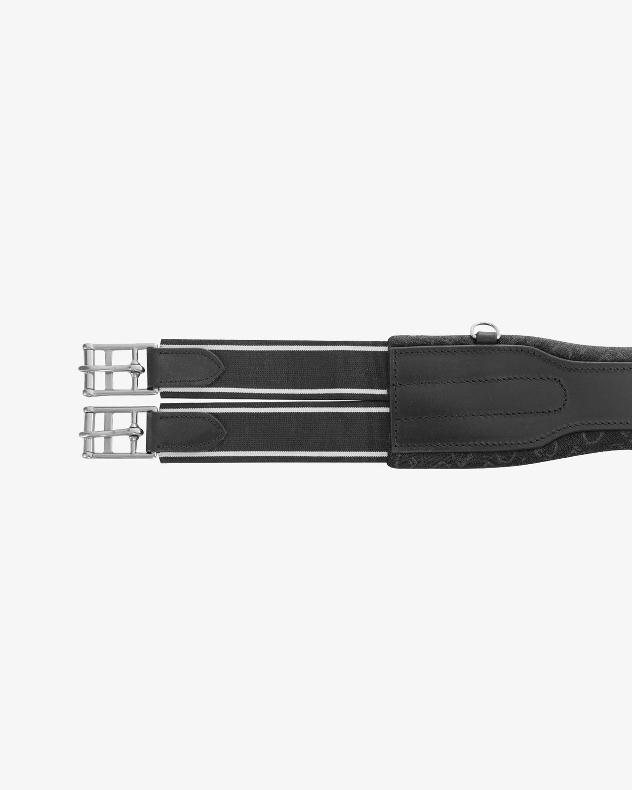Jumping girth shaped leather