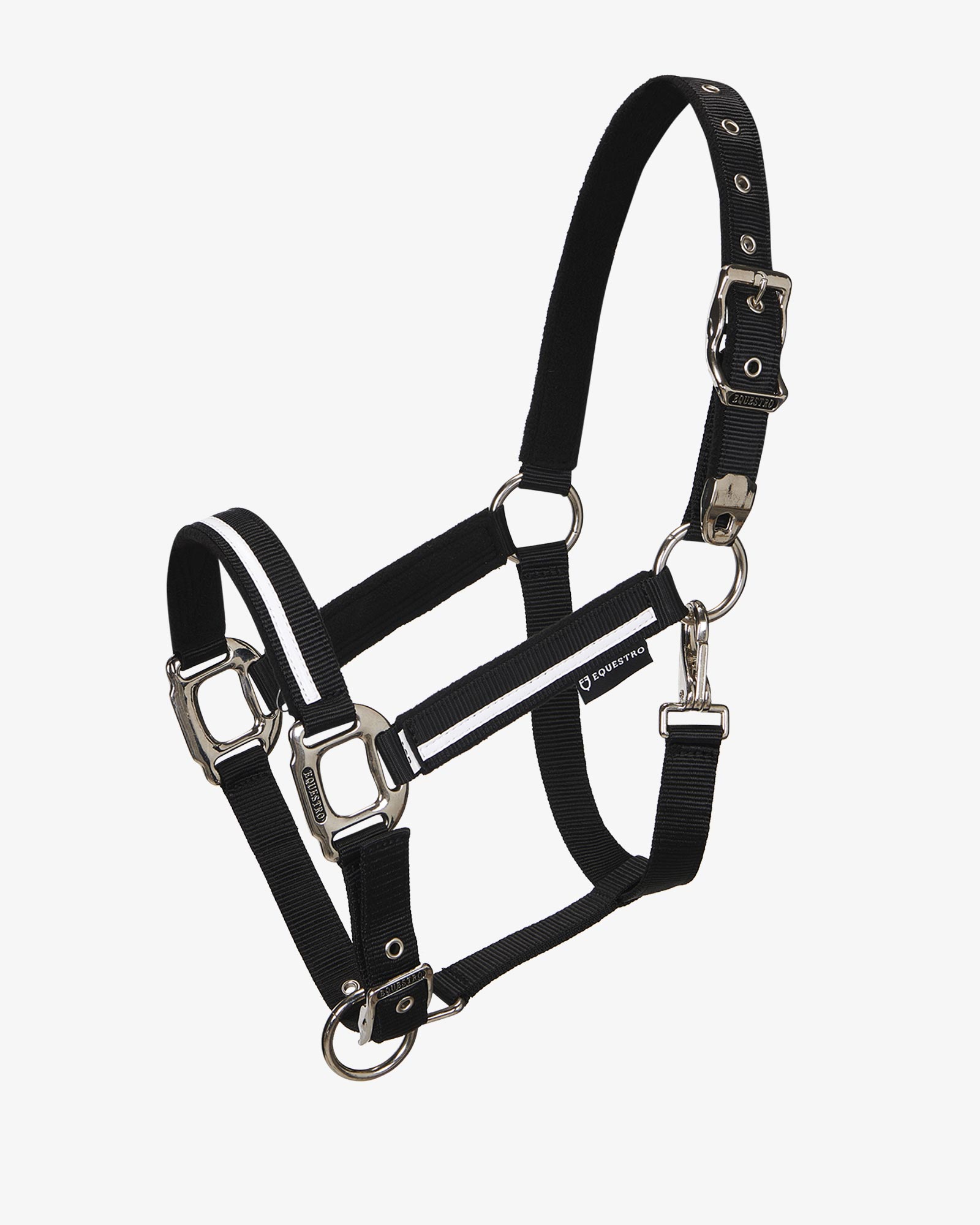 Halter with fleece padding and snap hook