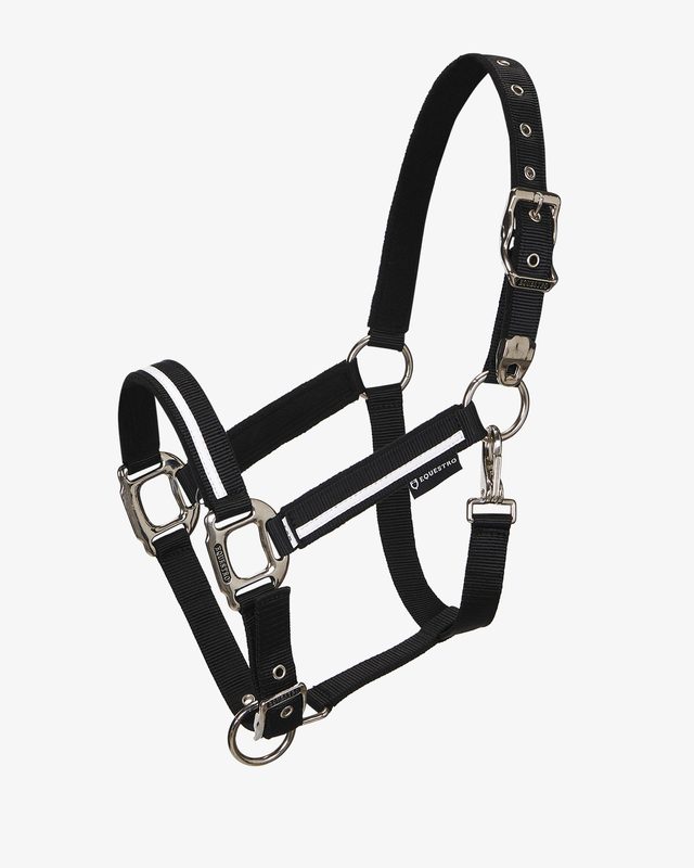 Halter with fleece padding and snap hook
