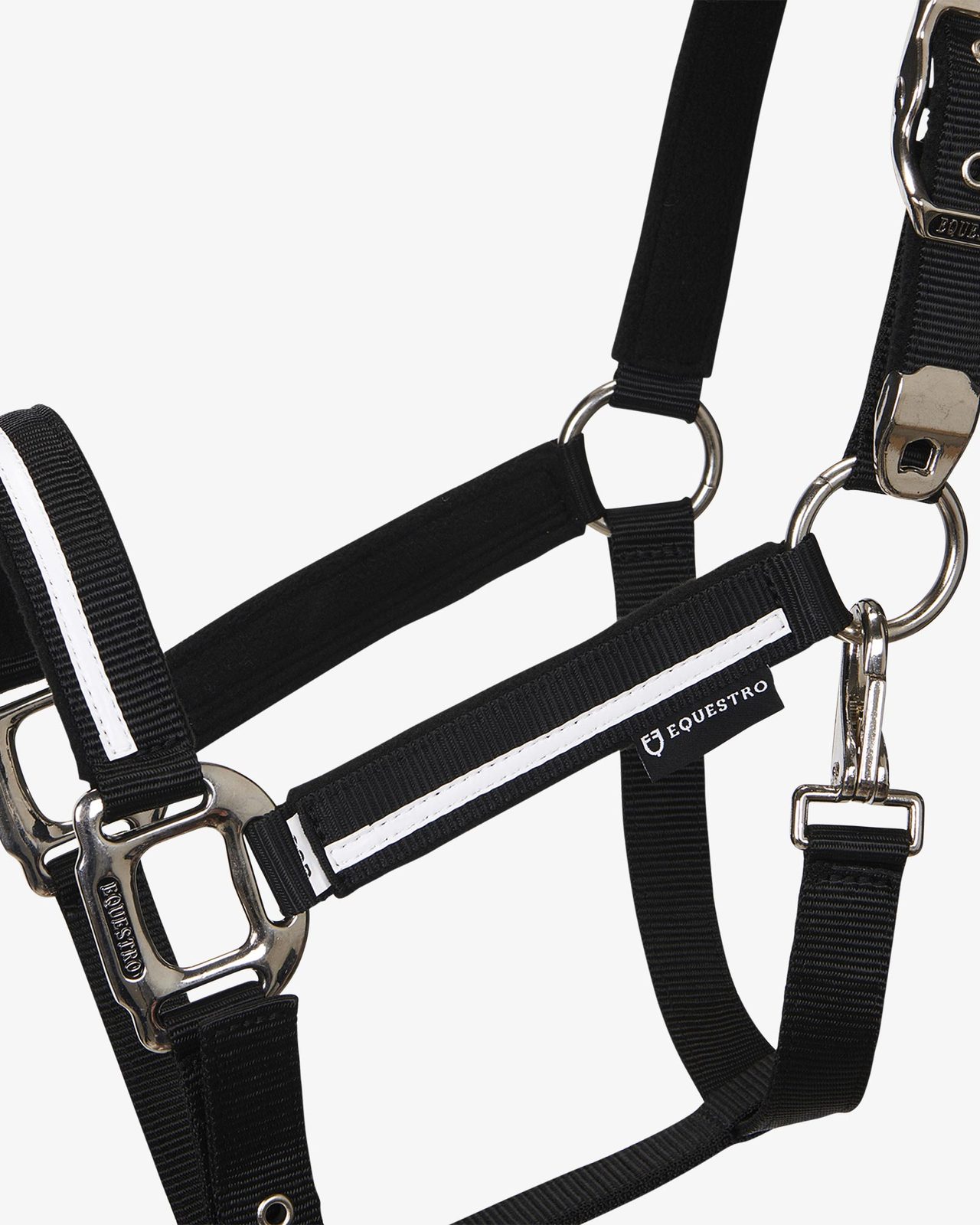 Halter with fleece padding and snap hook