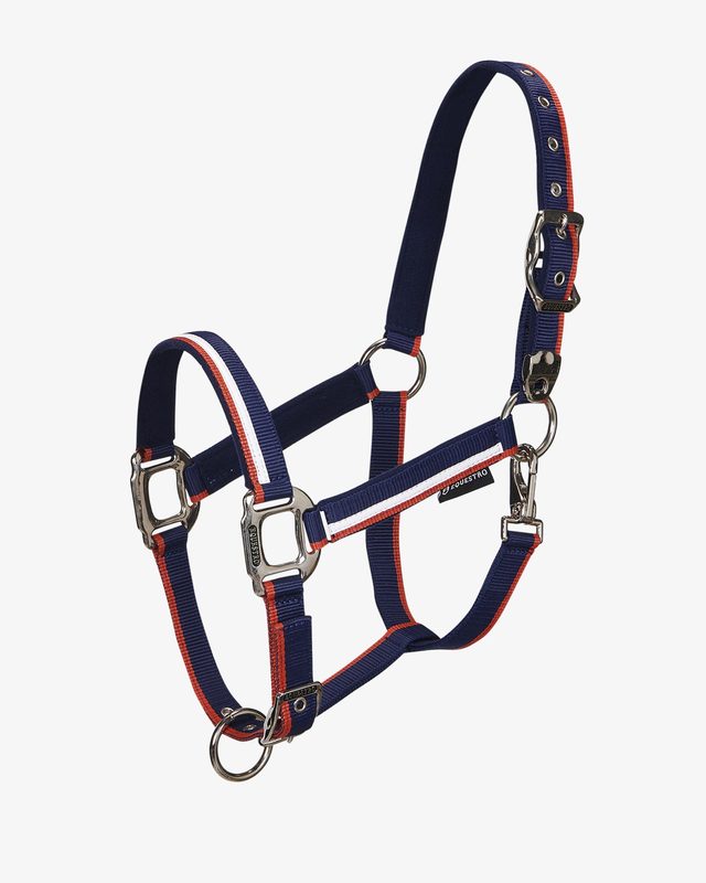 Halter with fleece padding and snap hook