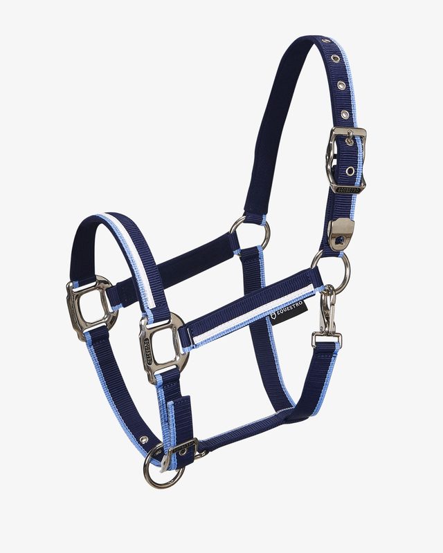 Halter with fleece padding and snap hook
