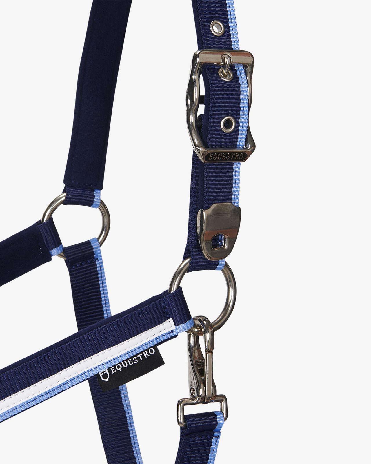 Halter with fleece padding and snap hook