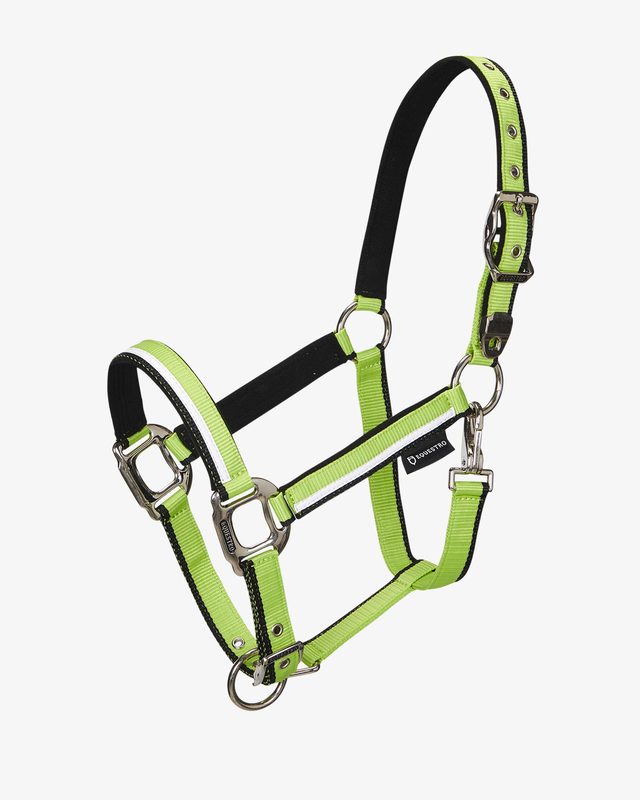 Halter with fleece padding and snap hook
