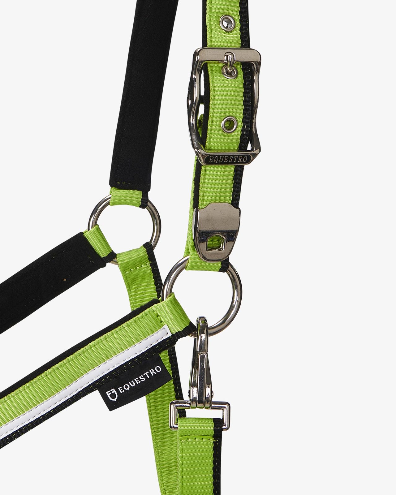 Halter with fleece padding and snap hook