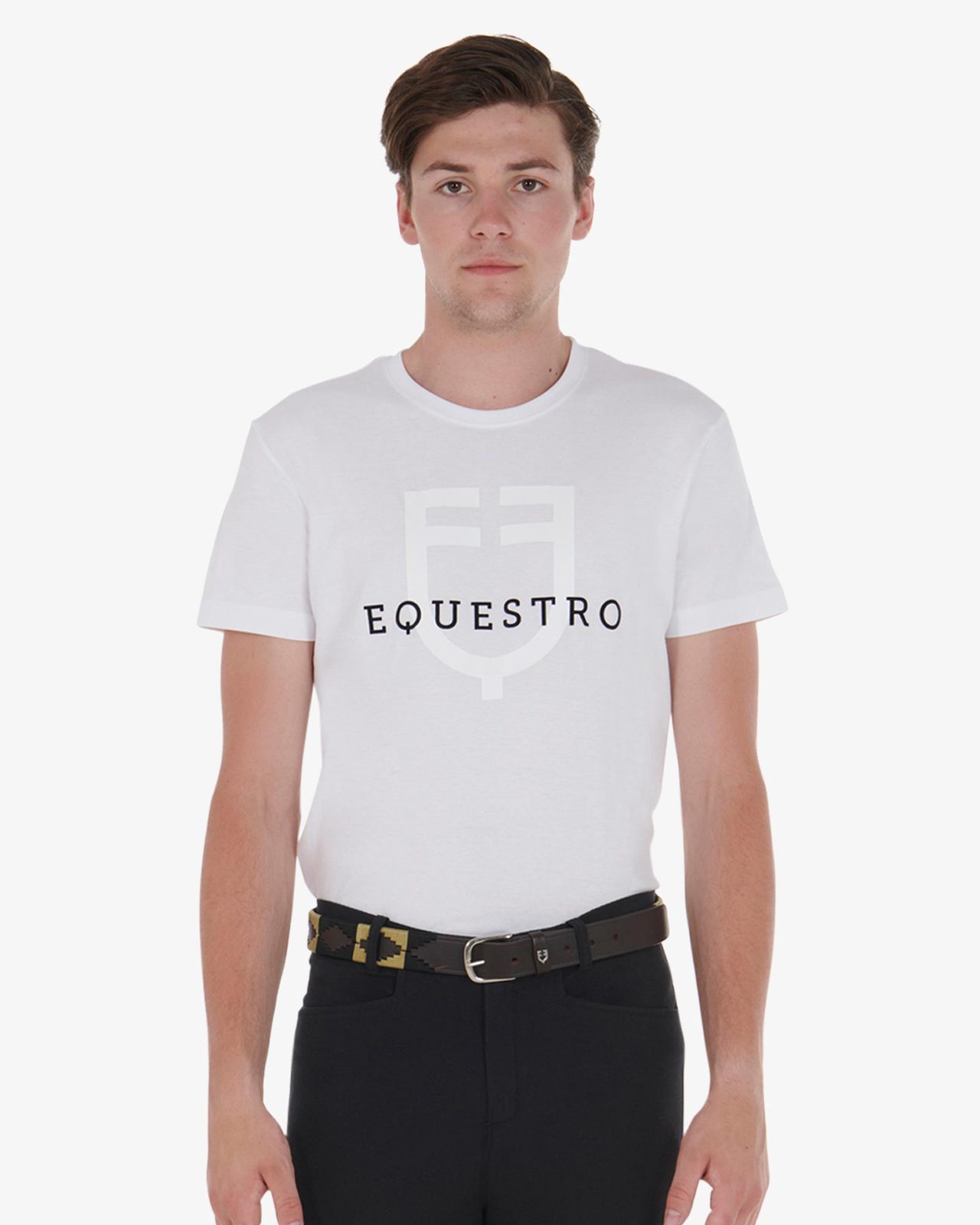 Leather belt with southwest patterm