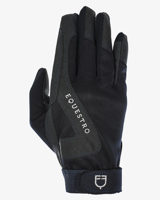 Technical fabric gloves with fleece lining