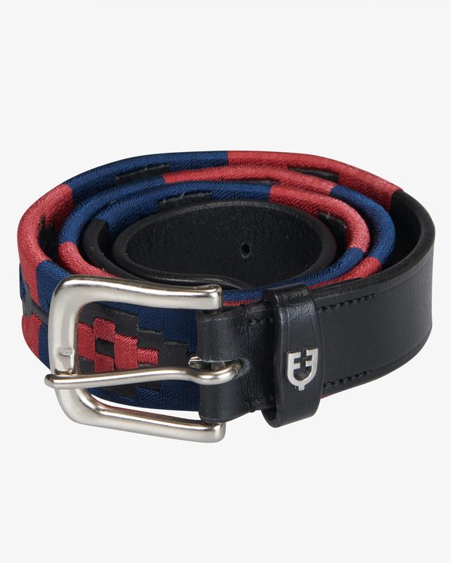 Leather belt with southwest patterm