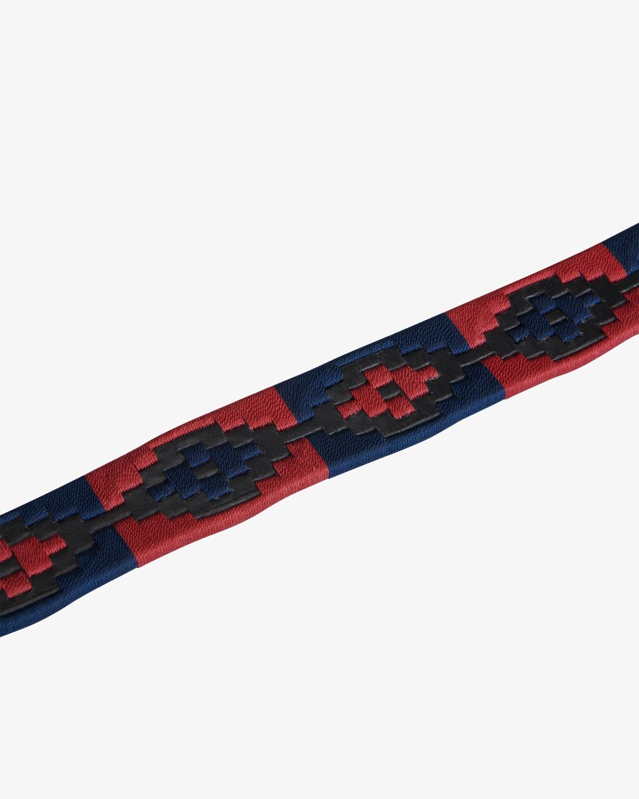 Leather belt with southwest patterm