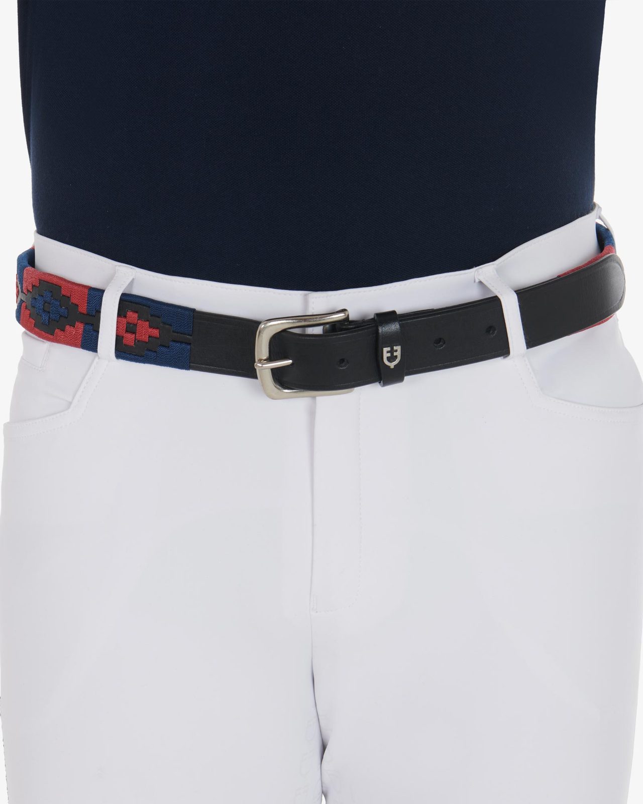 Leather belt with southwest patterm