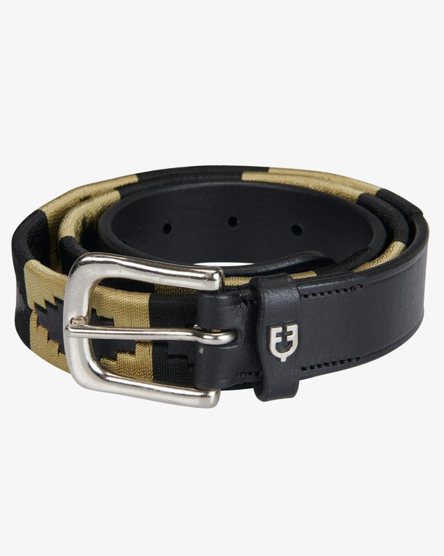 Leather belt with southwest patterm