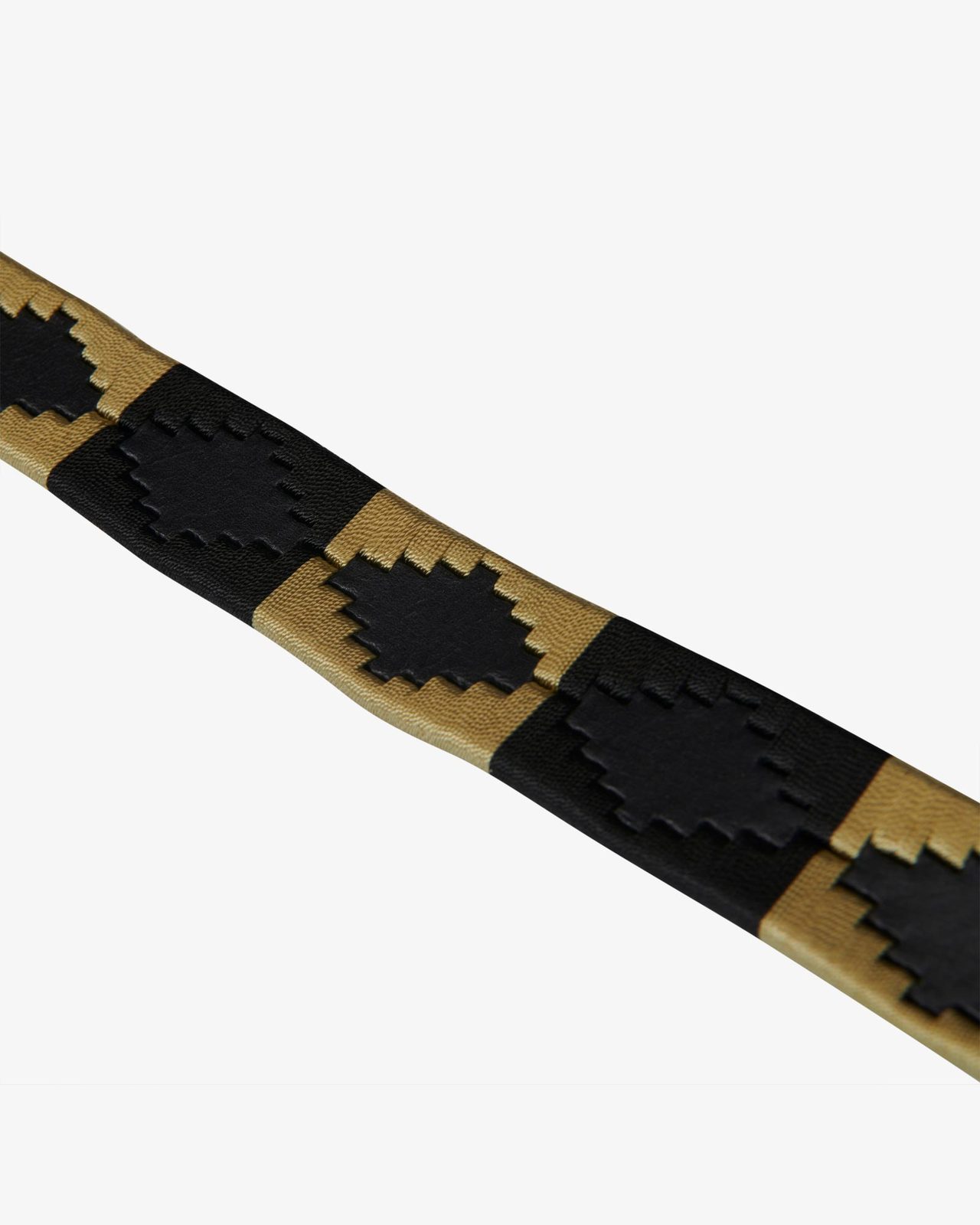 Leather belt with southwest patterm