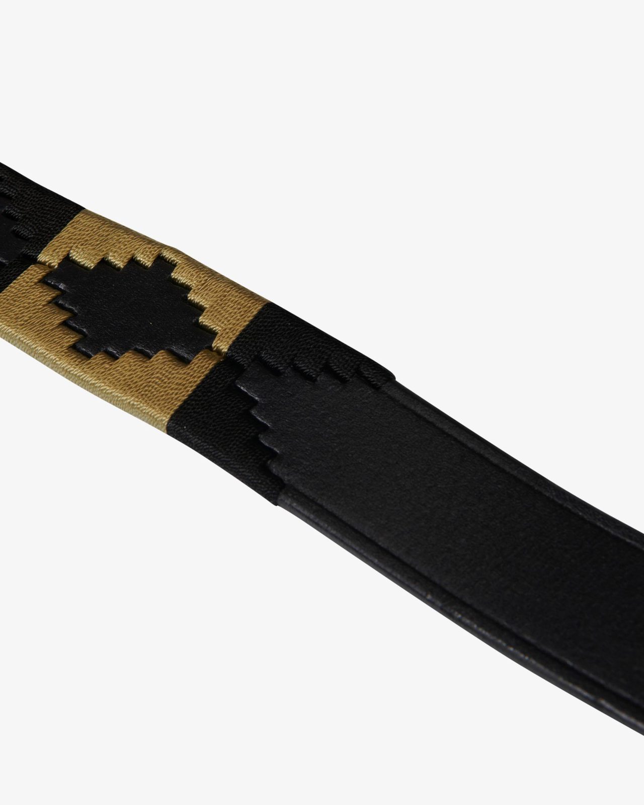 Leather belt with southwest patterm