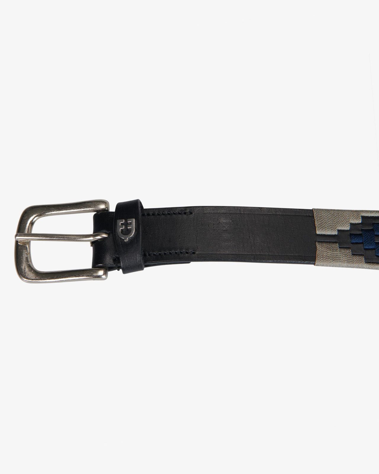 Leather belt with southwest patterm