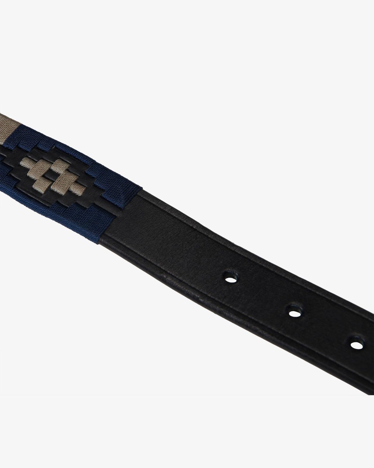 Leather belt with southwest patterm