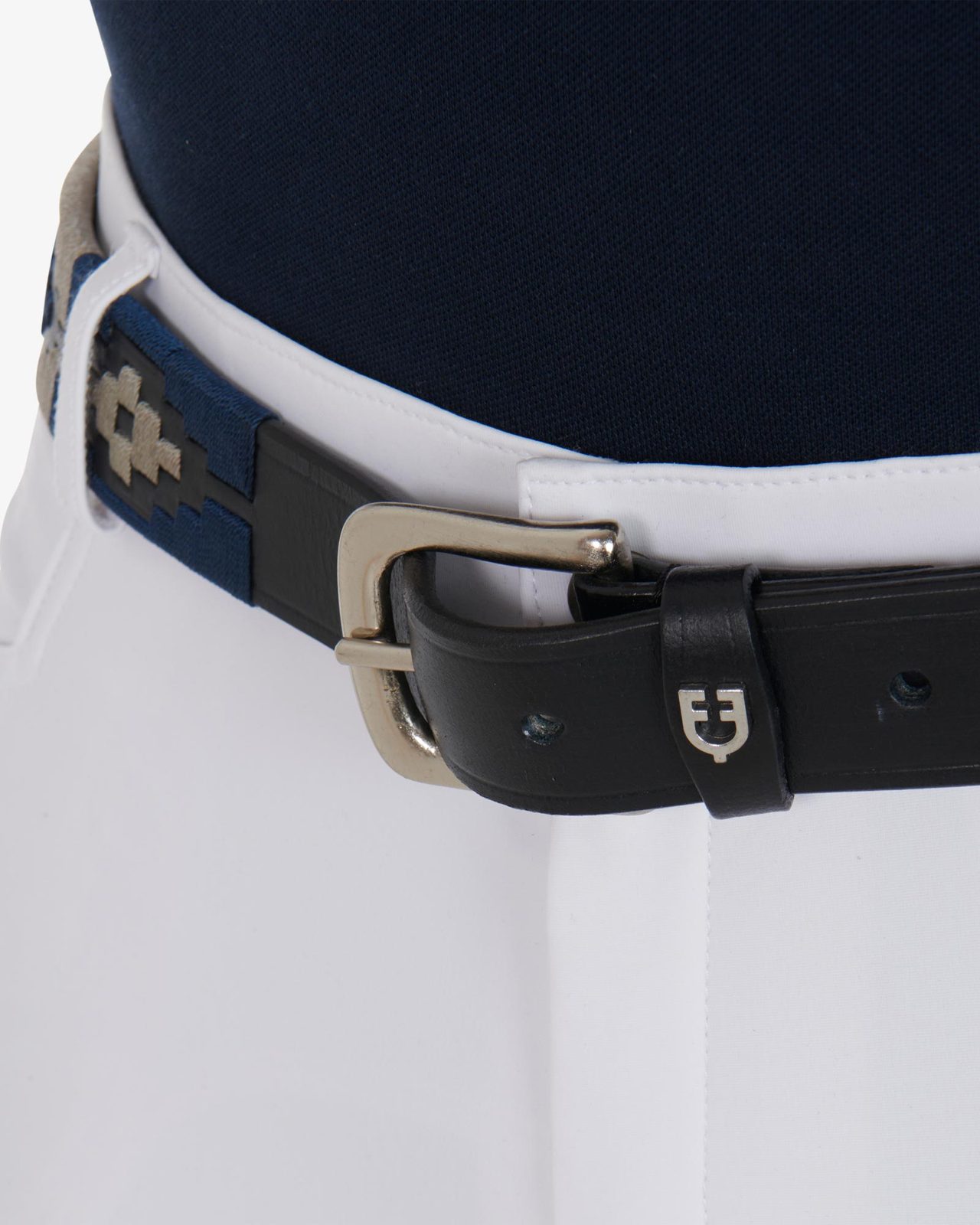 Leather belt with southwest patterm