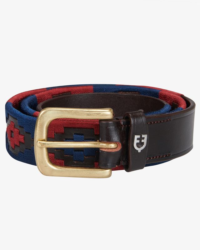 Leather belt with southwest patterm
