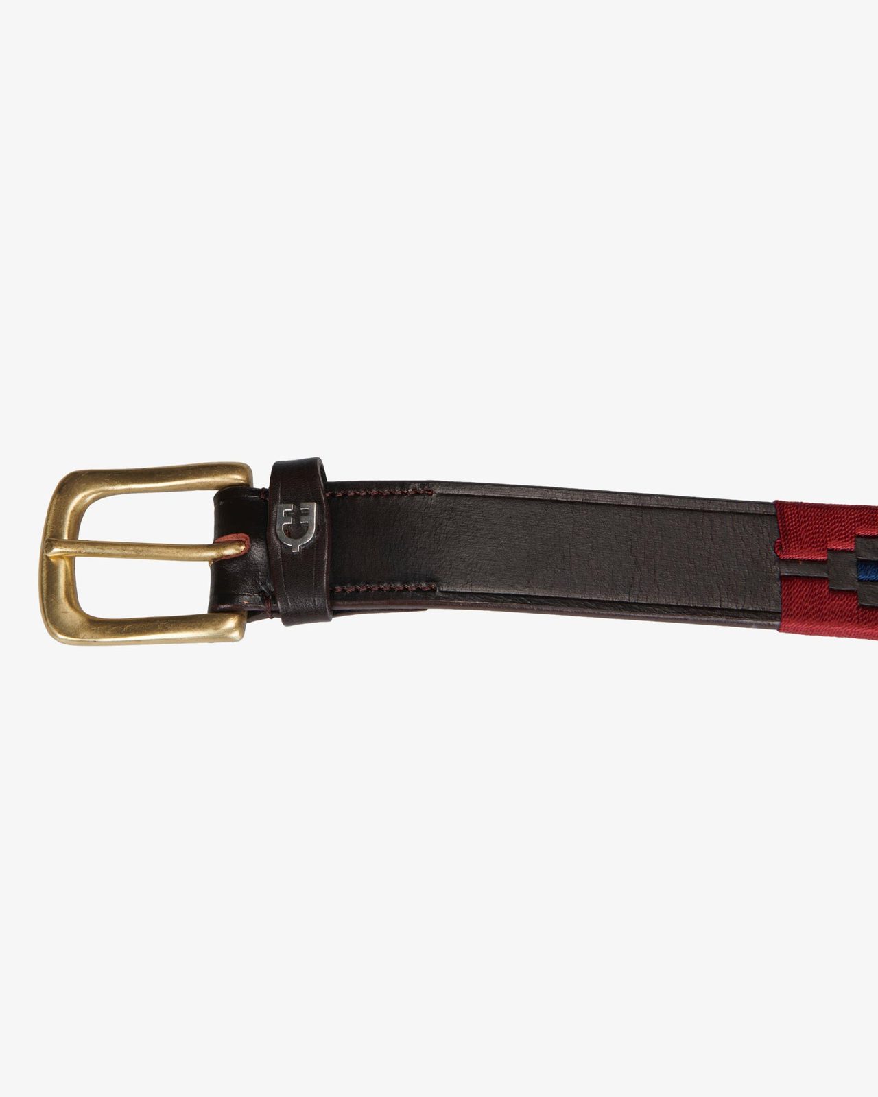 Leather belt with southwest patterm