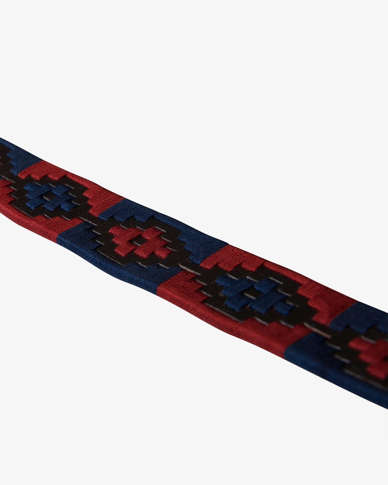 Leather belt with southwest patterm