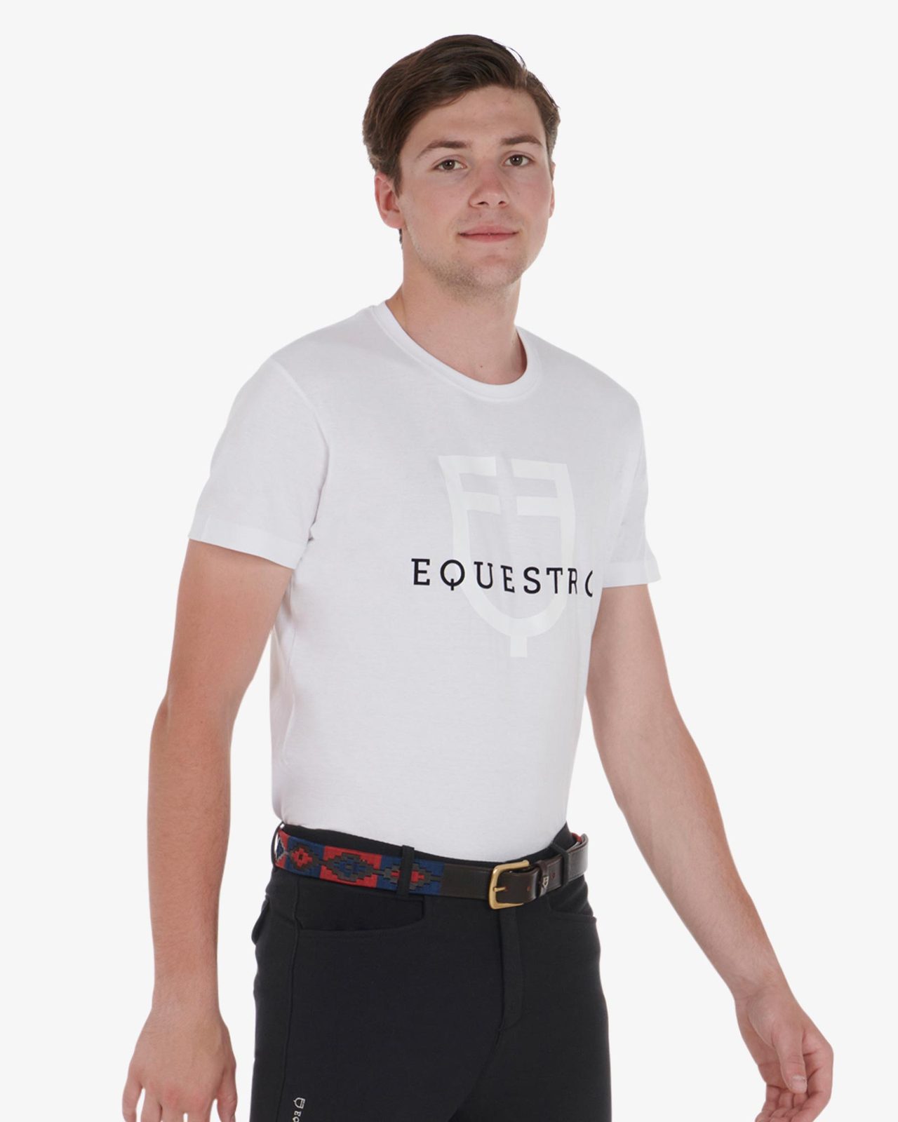 Leather belt with southwest patterm