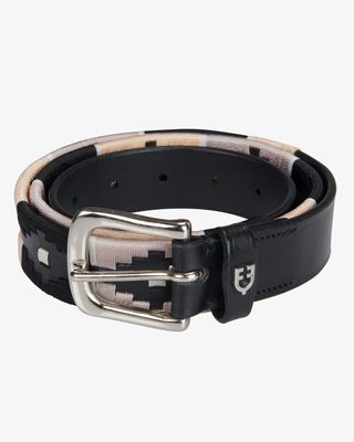Leather belt with southwest patterm