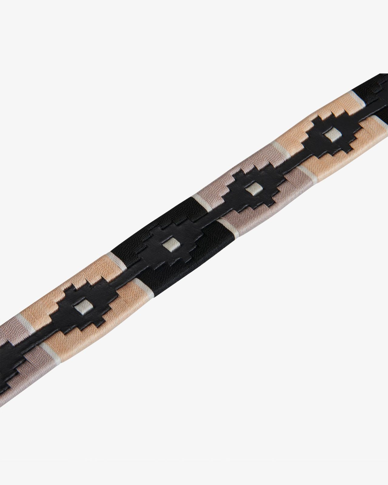 Leather belt with southwest patterm