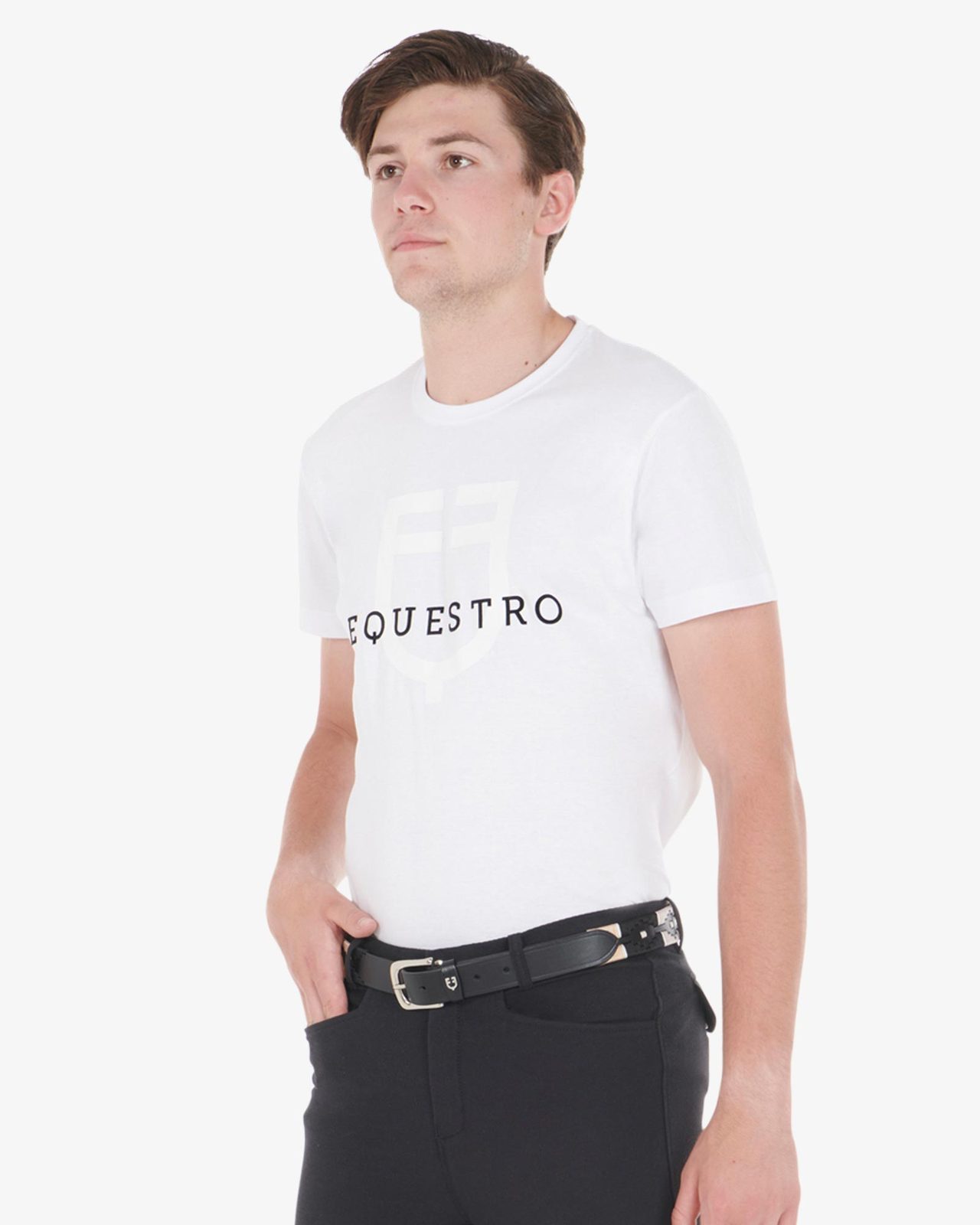 Leather belt with southwest patterm
