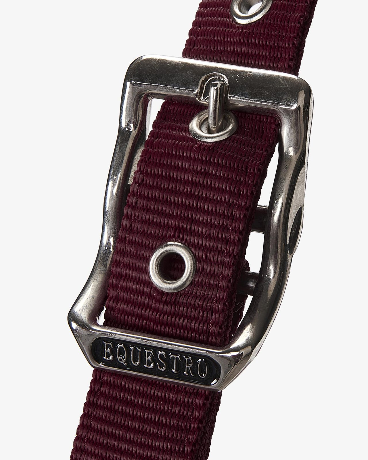 Halter with double adjustment and lead rope