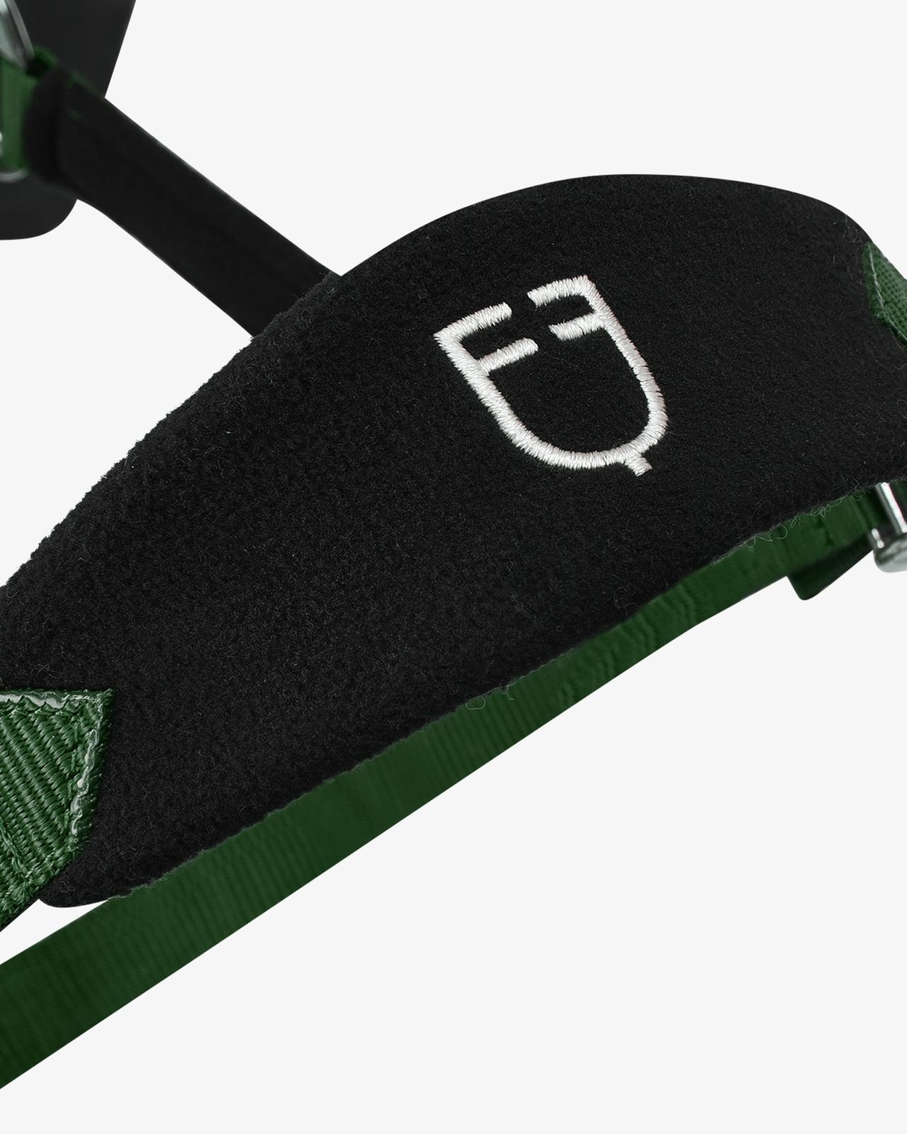 Halter with double adjustment and lead rope