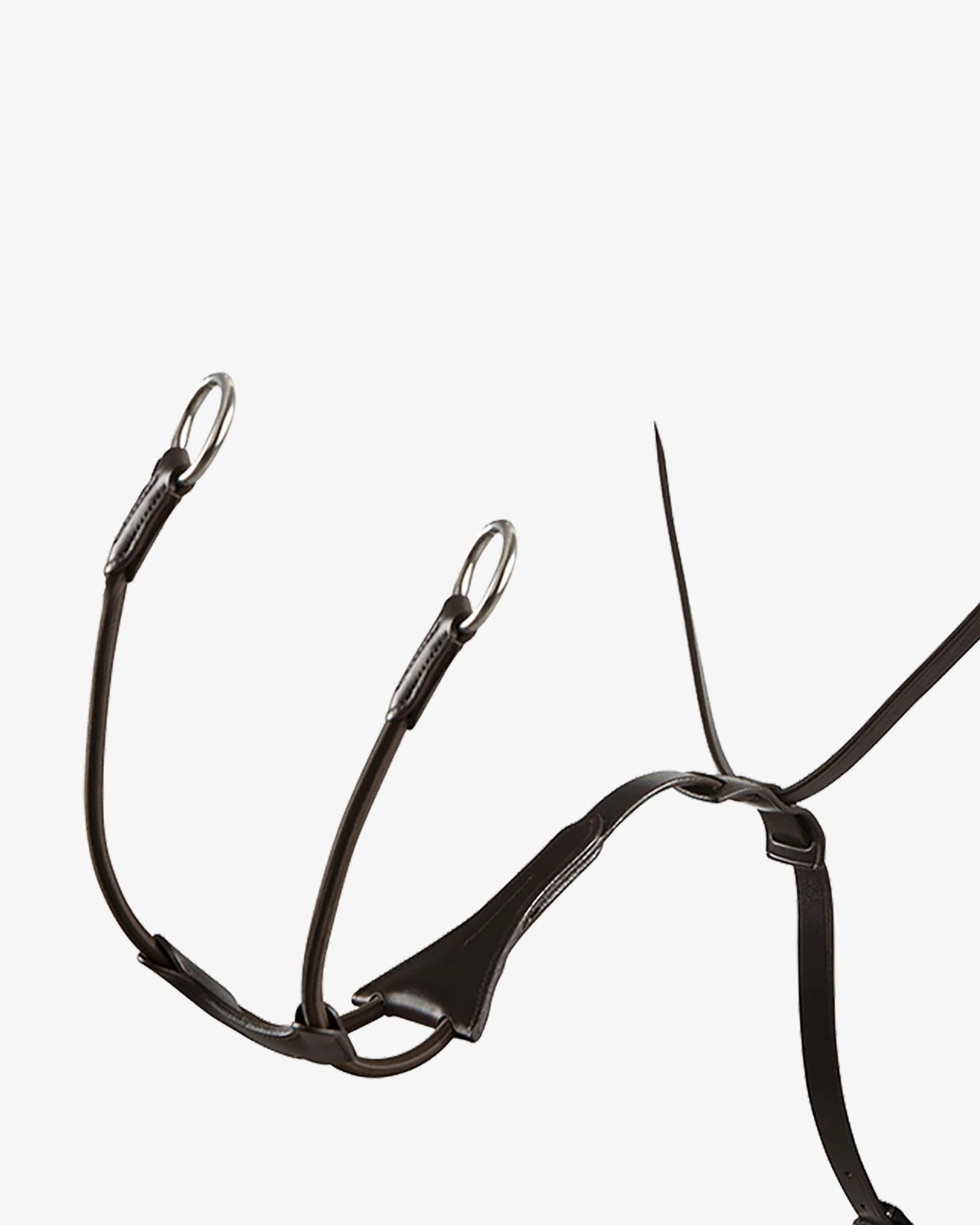 Tanned leather collier martingale