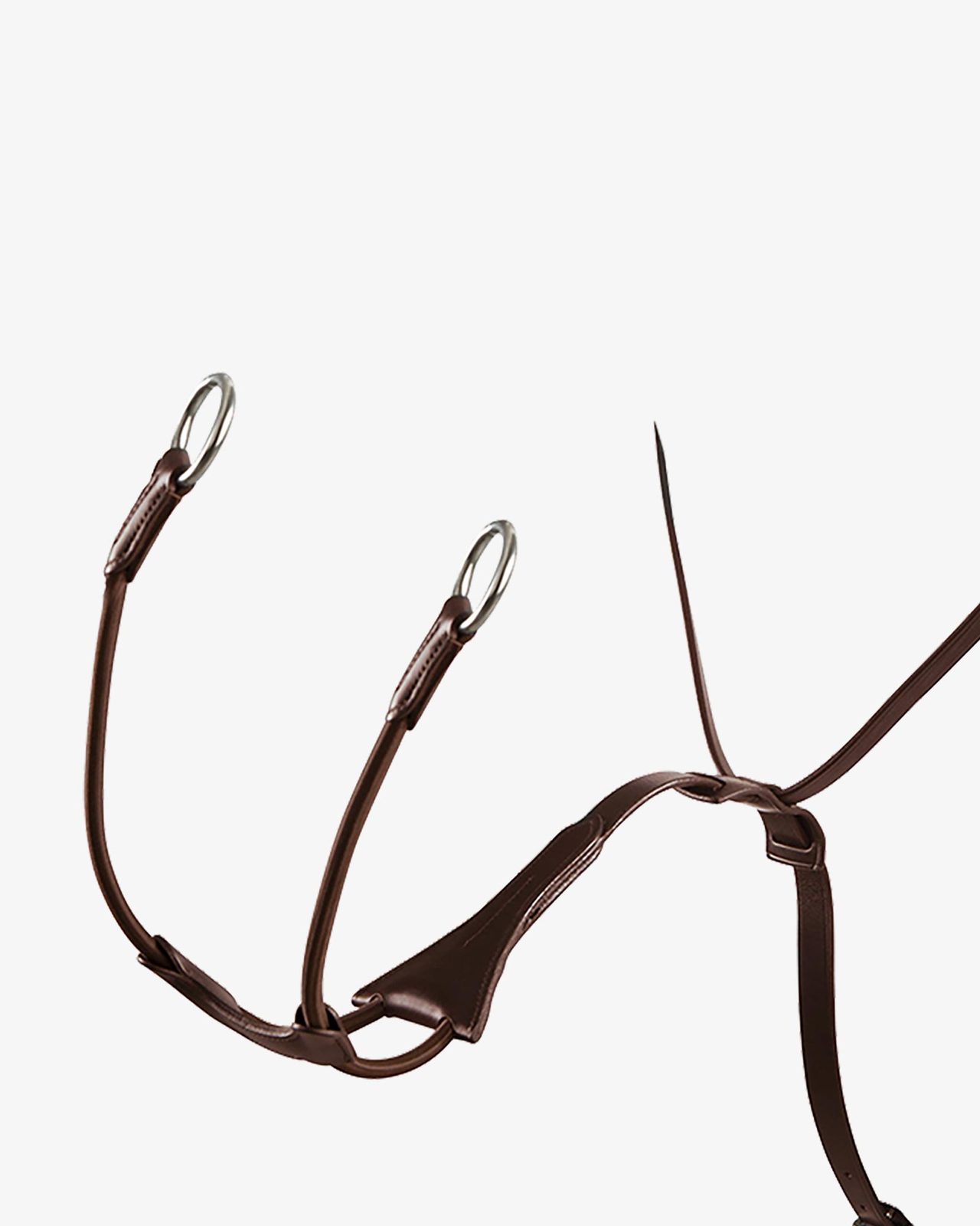 Tanned leather collier martingale