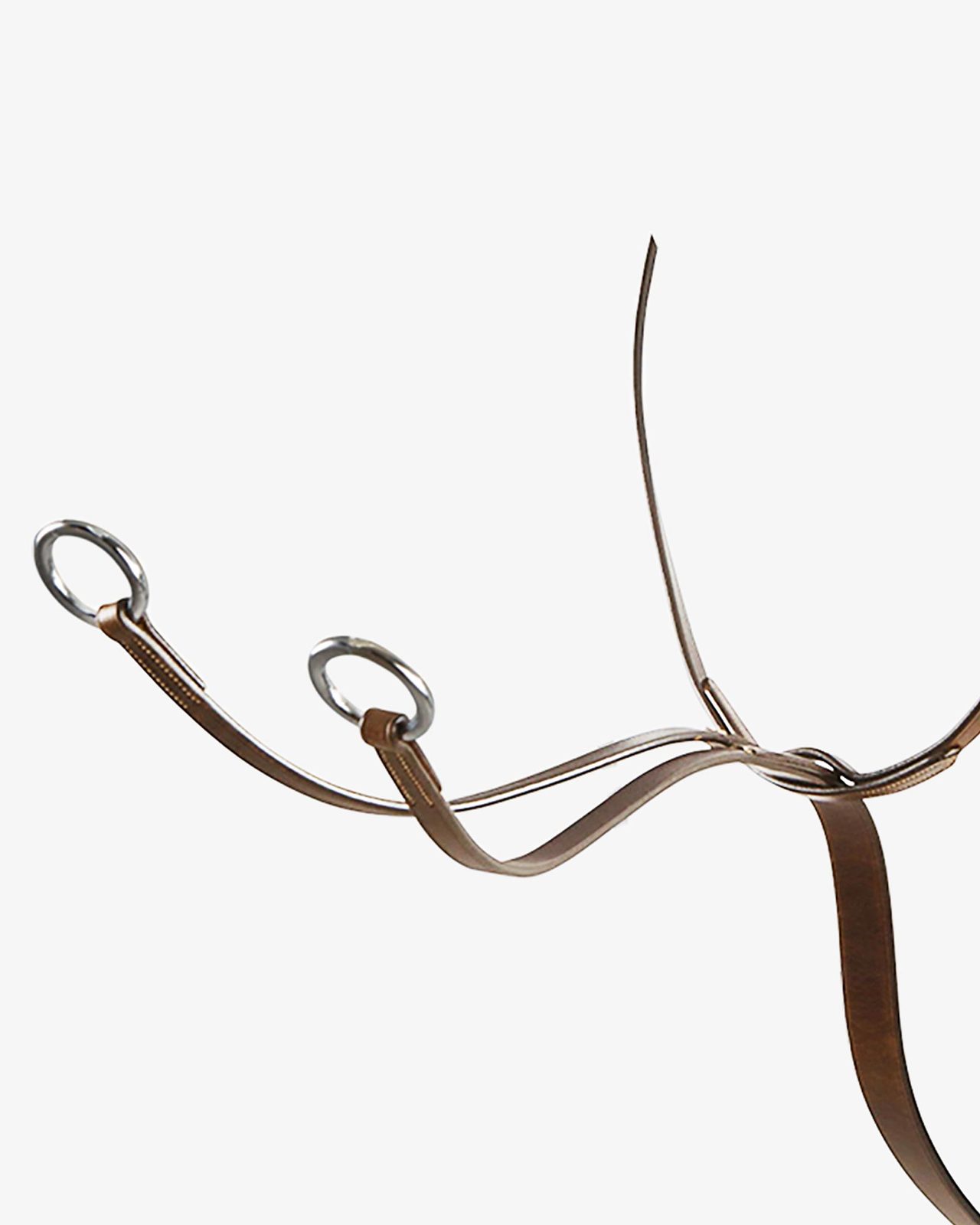 Leather collier martingale