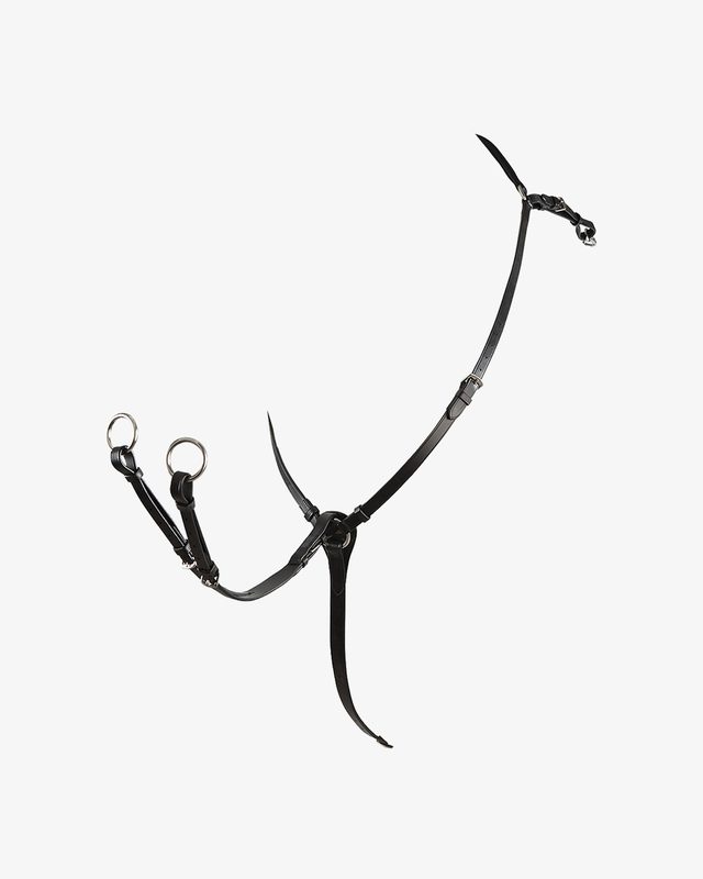 Pettorale Elastico E Martingala In Cuoio Per Cavallo - Uke - Foto 7