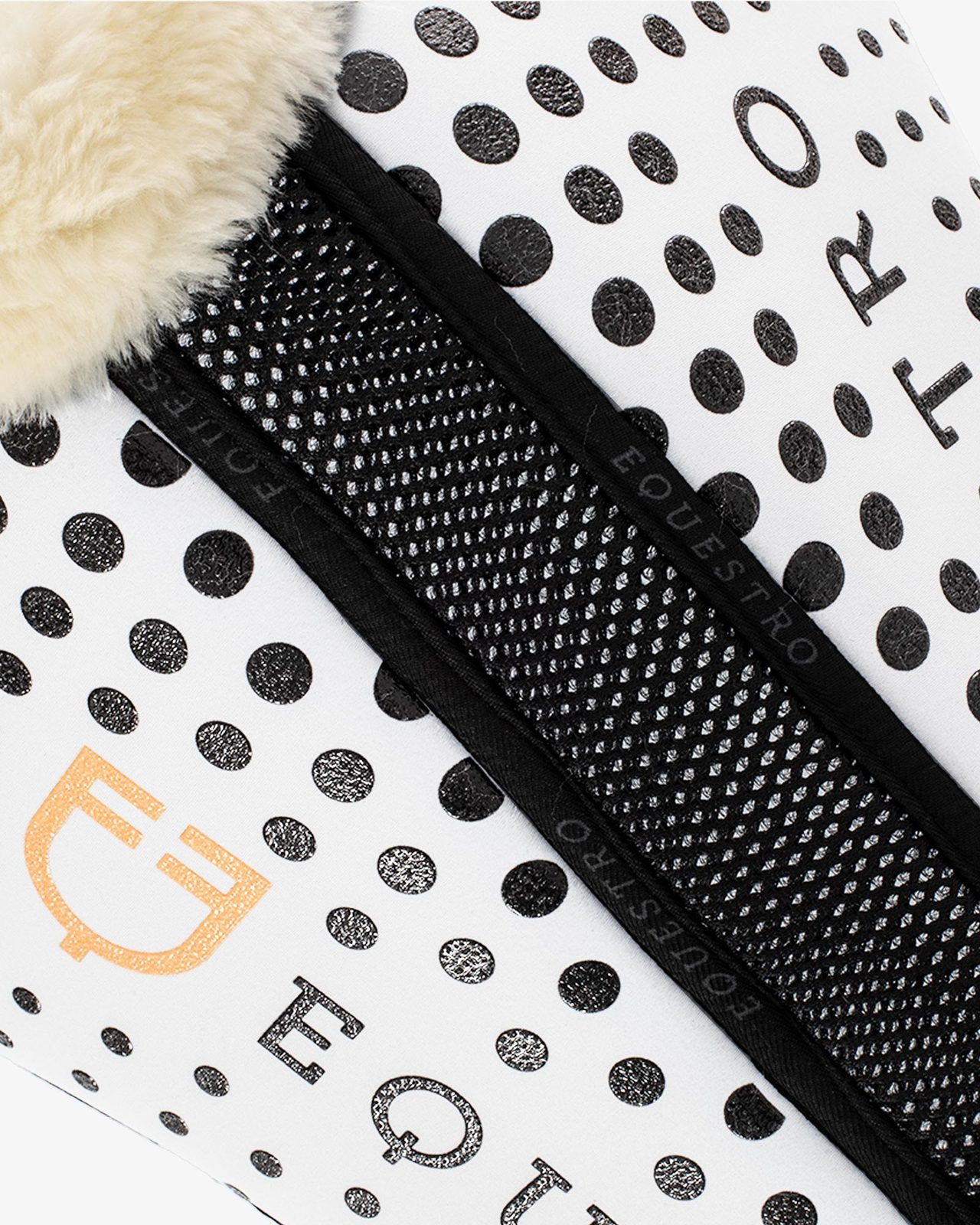 Ecowool memory foam pad with silicone grip and logo