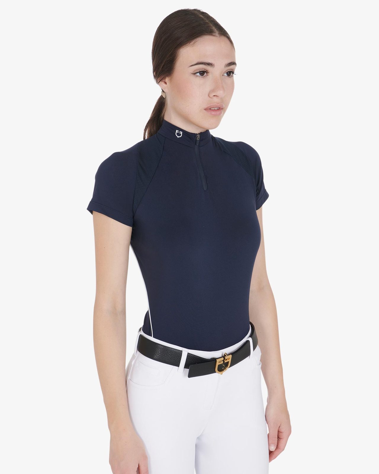 Polo tecnica donna slim fit da allenamento