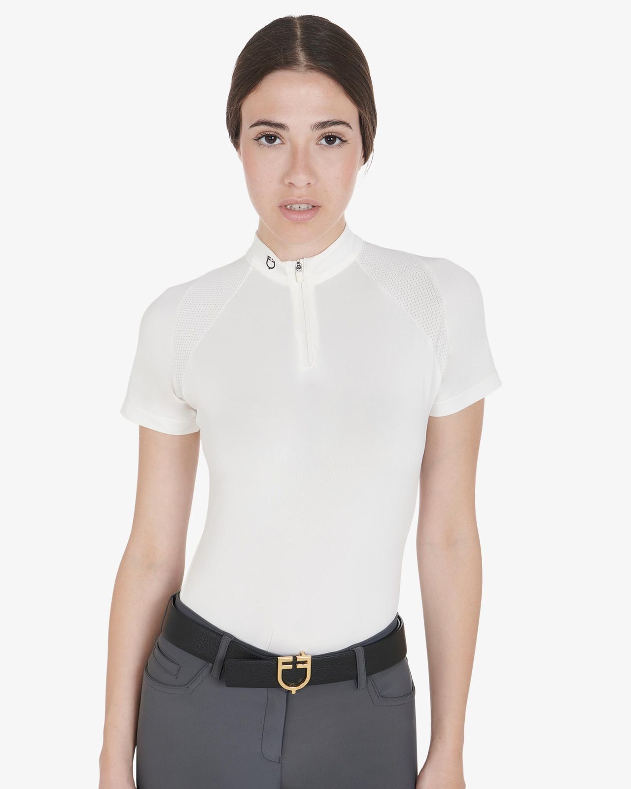Polo tecnica donna slim fit da allenamento