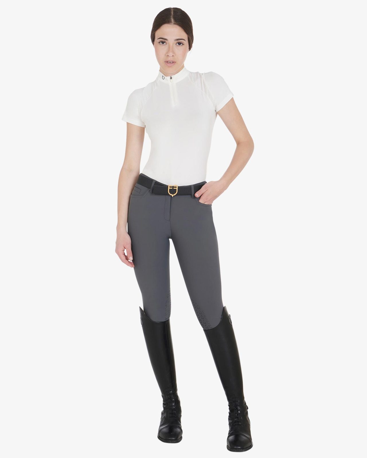 Polo tecnica donna slim fit da allenamento