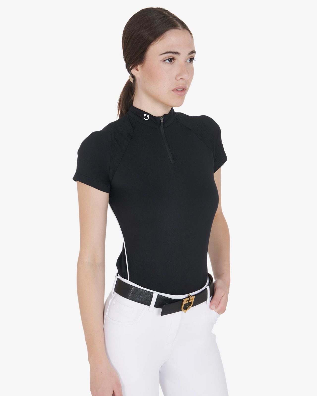 Polo tecnica donna slim fit da allenamento