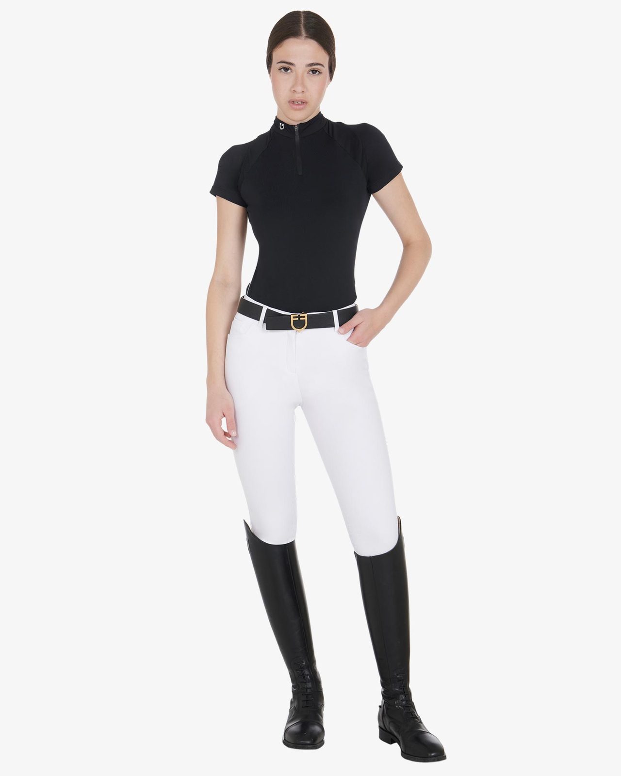 Polo tecnica donna slim fit da allenamento