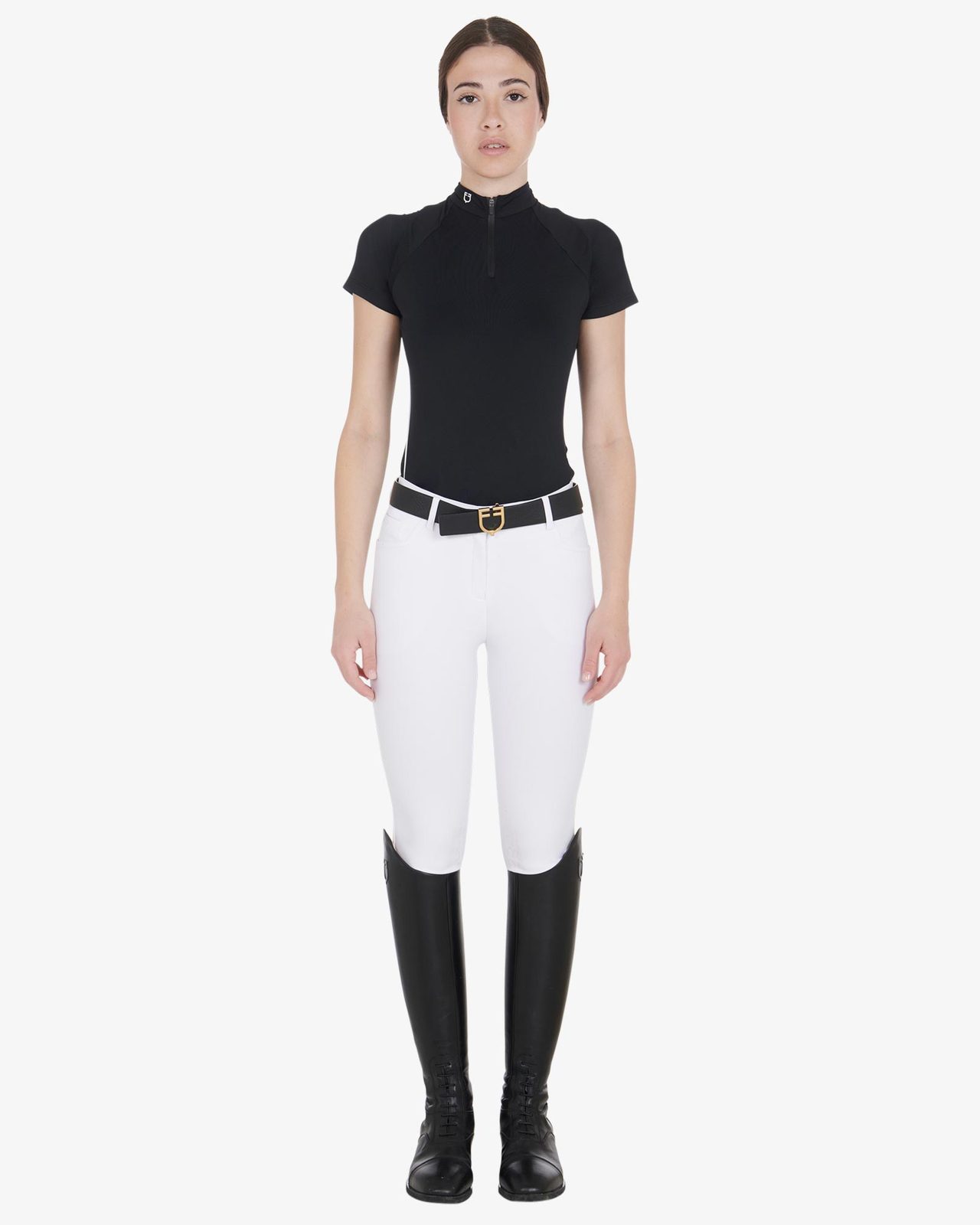Polo tecnica donna slim fit da allenamento