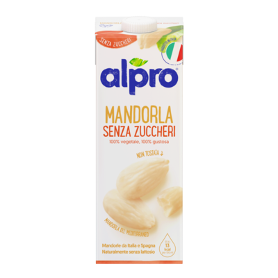 ALPRO SENZA ZUCCHERI Bevanda Vegetale alla Mandorla 1l